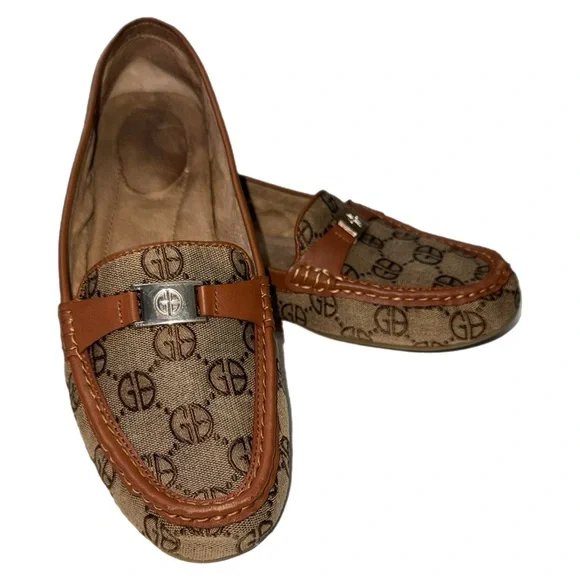 Giani Bernini - Logo Loafers Women’s Size 10M - Monogram Slip‑On Comfort Flats - Picture 3 of 13
